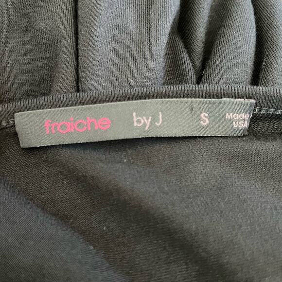 Fraiche by J Black Sleeveless Wide Leg V-Neck Capri Jersey Jumpsuit XS/Small - Picture 3 of 15